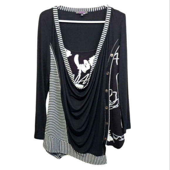 La - El Couture Asymmetric Top, Size S - Picture 2 of 13